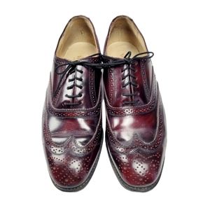 Cross & Windsor Vintage Wingtip Leather Oxford Shoe Mens Size 9 1/2